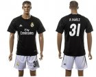 Real Madrid #31 R.Yanez Black Goalkeeper Soccer Club Jersey