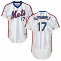 Mens Majestic New York Mets #17 Keith Hernandez White Royal Flexbase Authentic Collection MLB Jersey