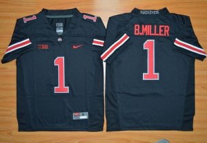 NCAA Youth Ohio State Buckeyes #1 Braxton Miller Black Jerseys