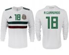 Mexico 18 A.GUARDADO Away 2018 FIFA World Cup Long Sleeve Thailand Soccer Jersey
