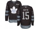 Toronto Maple Leafs #15 Matt Martin Black 1917-2017 100th Anniversary Stitched NHL Jersey