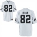 Nike Raiders #82 Jordy Nelson White Elite Jersey