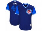 2017 Little League World Series Cubs Anthony Rizzo #44 Tony Navy Jersey