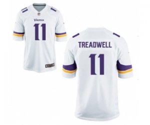 Men\'s Nike Minnesota Vikings #11 Laquon Treadwell Game White NFL Jersey