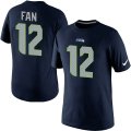 Nike Seattle Seahawks #12 Fan Pride Name & Number T-Shirt blue