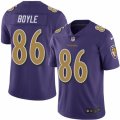 Mens Nike Baltimore Ravens #86 Nick Boyle Limited Purple Rush NFL Jersey
