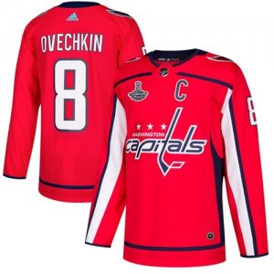 Capitals #8 Alexander Ovechkin Red 2018 Stanley Cup Champions