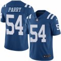 Mens Nike Indianapolis Colts #54 David Parry Limited Royal Blue Rush NFL Jersey