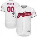 Cleveland Indians White World Series Mens Customized Flexbase Jersey