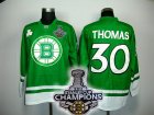 nhl boston bruins #30 thomas green[2011 stanley cup champions]