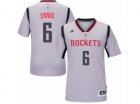 Mens Adidas Houston Rockets #6 Tyler Ennis Swingman Grey Alternate NBA Jersey
