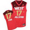 2012 All-Star Los Angeles Lakers #17 Andrew Bynum Western red