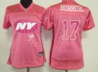 women nfl new york jets #17 burress pink[2011 fem fan]