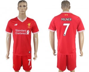 2017-18 Liverpool 7 MILNER Home Soccer Jersey