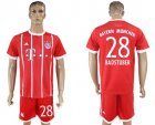 2017-18 Bayern Munich 28 BADSTUBER Home Soccer Jersey