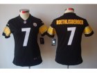 Nike Women Pittsburgh Steelers #7 Ben Roethlisberger black Limited Jerseys