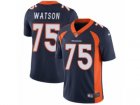 Mens Nike Denver Broncos #75 Menelik Watson Vapor Untouchable Limited Navy Blue Alternate NFL Jersey