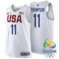 Klay Thompson USA Dream Twelve Team #11 2016 Rio Olympics White Authentic Jersey