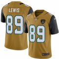 Mens Nike Jacksonville Jaguars #89 Marcedes Lewis Limited Gold Rush NFL Jersey