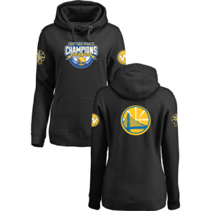 Golden State Warriors 2017 NBA Champions Black Womens Pullover Hoodie2