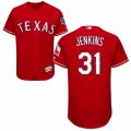 Mens Majestic Texas Rangers #31 Ferguson Jenkins Red Flexbase Authentic Collection MLB Jersey