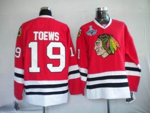 2010 stanley cup champions blackhawks #19 toews red