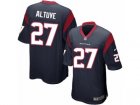 Mens Nike Houston Texans #27 Jose Altuve Game Navy Blue Team Color NFL Jersey
