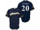 Mens Milwaukee Brewers #20 Jonathan Lucroy 2017 Spring Training Cool Base Stitched MLB Jersey