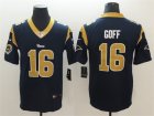 Nike Rams #16 Jared Goff Navy Vapor Untouchable Player Limited Jersey