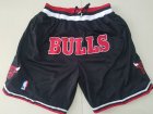 Bulls Black 1997-98 All Stitched Shorts