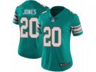 Women Nike Miami Dolphins #20 Reshad Jones Vapor Untouchable Limited Aqua Green Alternate NFL Jersey