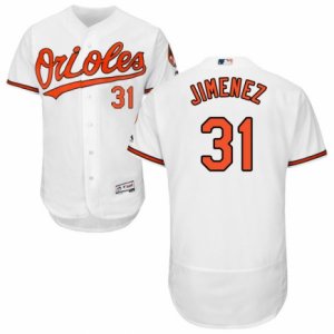 Men\'s Majestic Baltimore Orioles #31 Ubaldo Jimenez White Flexbase Authentic Collection MLB Jersey