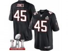 Youth Nike Atlanta Falcons #45 Deion Jones Limited Black Alternate Super Bowl LI 51 NFL Jersey