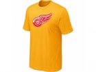 NHL Detroit Red Wings Big & Tall Logo Yellow T-Shirt