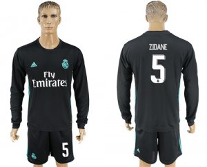 2017-18 Real Madrid 5 ZIDANE Away Soccer Jersey