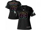 Women Nike Philadelphia Eagles #63 Dallas Thomas Game Black Fashion NFL Jersey