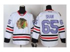 nhl jerseys chicago blackhawks #65 shaw white[number purple]