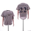 Brewers #22 Christian Yelich Gray Cool Base Jersey
