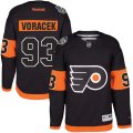 Mens Reebok Philadelphia Flyers #93 Jakub Voracek Black 2017 Stadium Series Stitched NHL Jersey