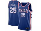 Men Nike Philadelphia 76ers #25 Ben Simmons Blue Stitched NBA Swingman Jersey