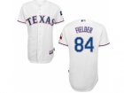 mlb jerseys texas rangers #84 fielder white