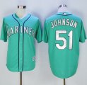 Seattle Mariners #51 Randy Johnson Green New Cool Base Stitched Baseball Jersey