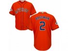 Houston Astros #2 Alex Bregman Replica Orange Alternate 2017 World Series Bound Cool Base MLB Jersey