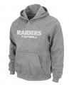Oakland Raiders Authentic font Pullover Hoodie Grey