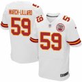 Mens Nike Kansas City Chiefs #59 Justin March-Lillard Elite White NFL Jersey