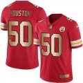 Nike Chiefs #50 Justin Houston Red Gold Vapor Untouchable Limited Jersey