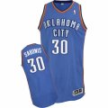 Mens Adidas Oklahoma City Thunder #30 Domantas Sabonis Authentic Royal Blue Road NBA Jersey