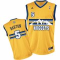 Mens Adidas Denver Nuggets #5 Will Barton Swingman Gold Alternate NBA Jersey