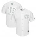 Cubs #17 Kris Bryant KB White 2019 Players Weekend Player Jersey