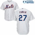 Men's Majestic New York Mets #27 Jeurys Familia Authentic White Home Cool Base MLB Jersey